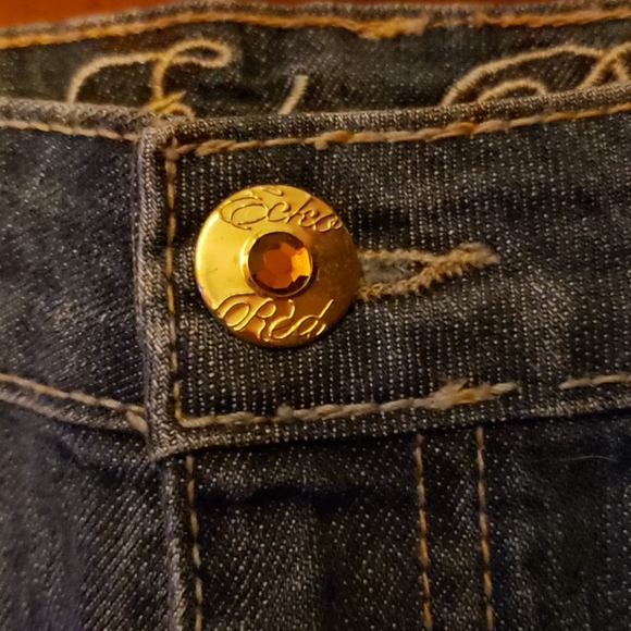 💯ECKO RED DENIM CAPRIS - Picture 4 of 8